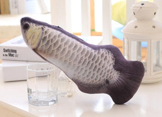 Pet Soft Plush 3D Fish Shape Cat Toy Interactive Gifts yangjiyu Plushie Depot