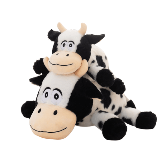 Fuzzy Ploppy Cow Plushie Stuffed Animals - Plushie Depot