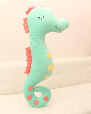 Giant Seahorse Plush Stuffed Animal Green - Plushie Depot
