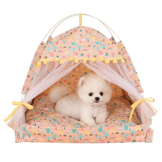 Adorable Doggy & Kitty Pet Tent Beds Pet beds - Plushie Depot
