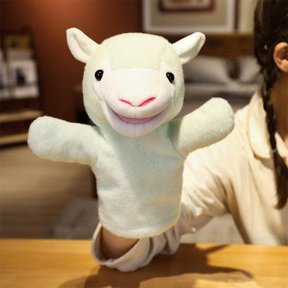 Absolutely Adorable Baby Animal Hand Puppets Alpaca Hand Puppets - Plushie Depot
