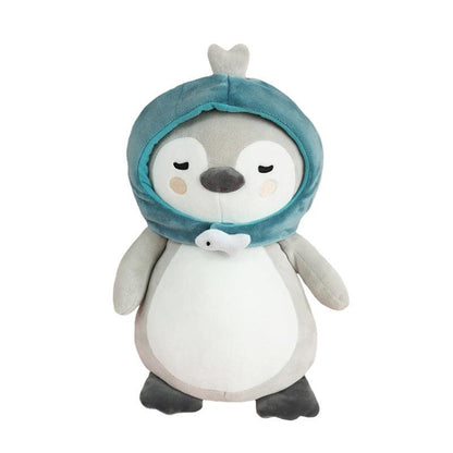 Super Cute Penguin Plush Toy Grey 35cm Plushie Depot