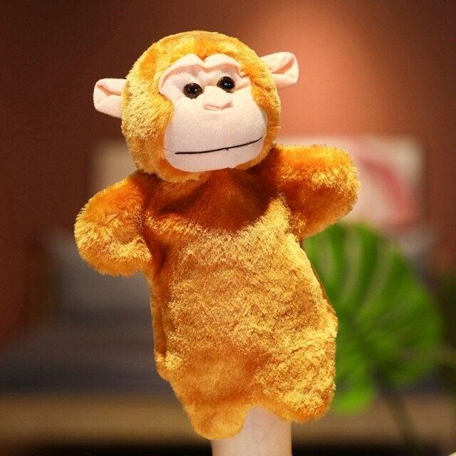 Animal Hand Puppets monkey 10” Stuffed Toys Plushie Depot