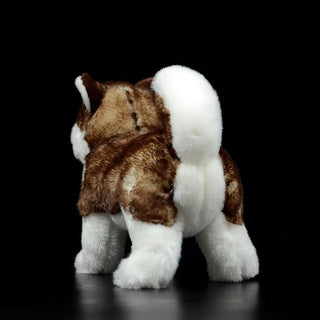 Realistic Cute Brown Husky Plushie - Plushie Depot