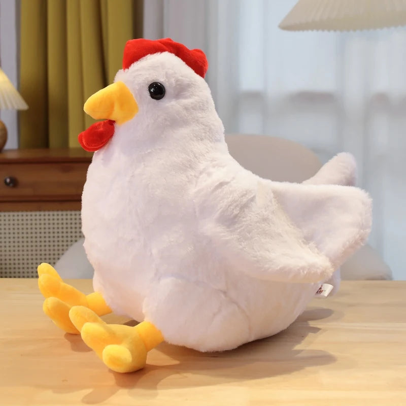 Cute Classic Rooster White Stuffed Animals - Plushie Depot