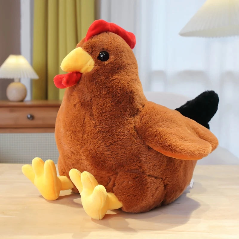 Cute Classic Rooster Brown Stuffed Animals - Plushie Depot