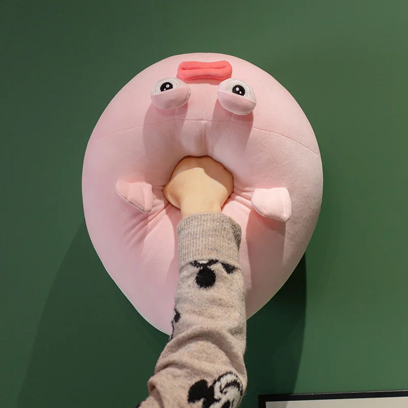 Giant Pufferfish Plushies 12" Pink Stuffed Animals - Plushie Depot