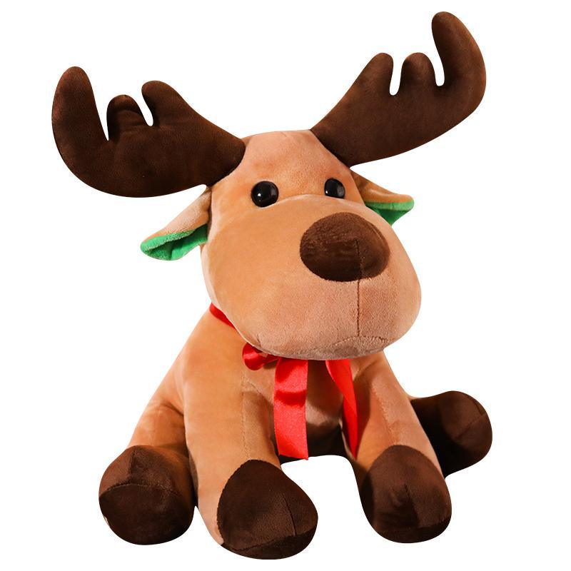 Cute Small Christmas Reindeer Plushie Default Title Stuffed Animals Plushie Depot