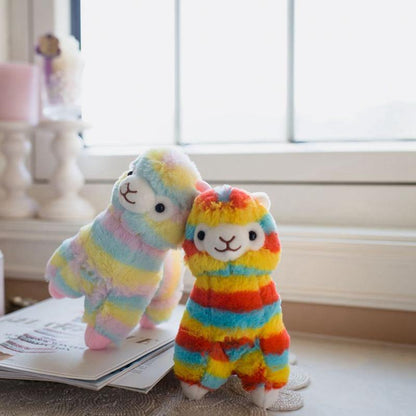Rainbow Alpaca Doll Plush Toy Plushie Depot