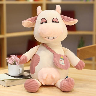 Cute Clumsy Cow Plush Toy Pink Plushie Depot