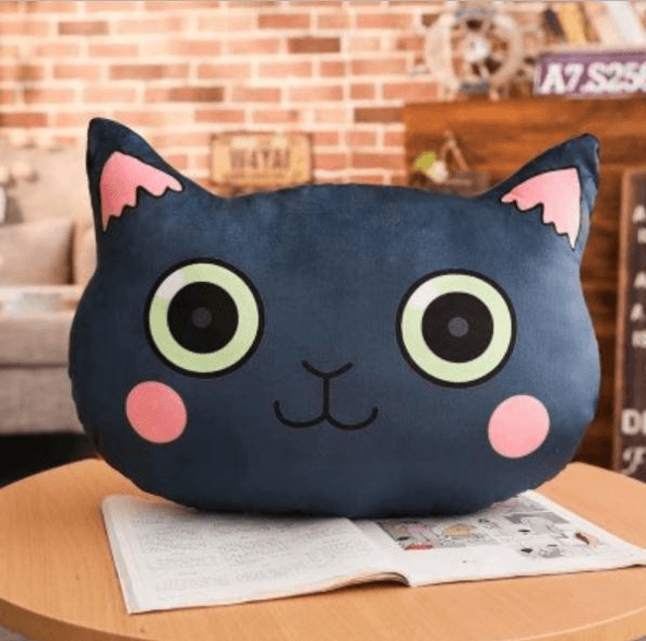Cute cartoon cat pillow plush toy 1 style 45×30cm Plushie Depot