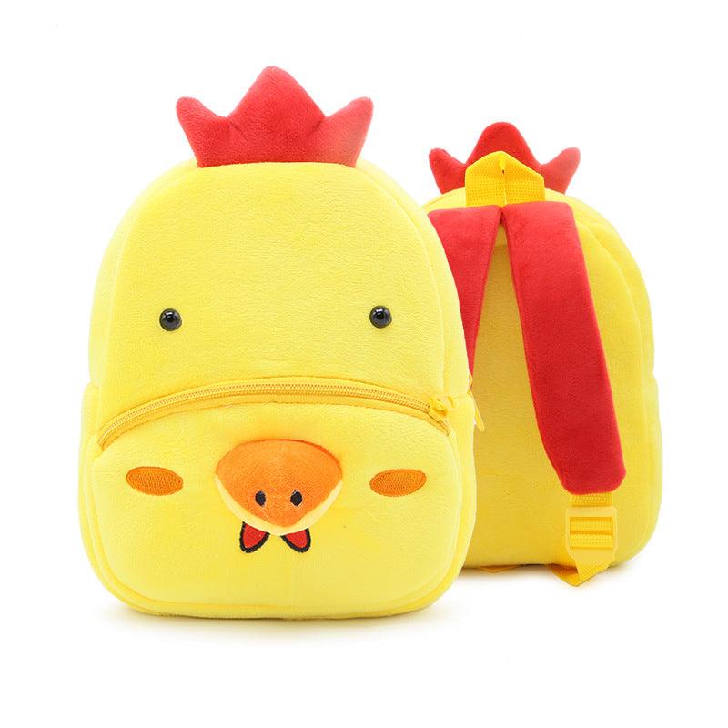 Cute Animal Plush Backpacks, Cartoon Book Bags for Children Chick Bags Plushie Depot