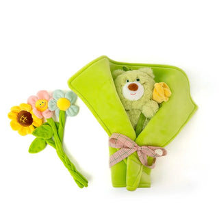 Boquet Teddy Bear (Random Color) - Plushie Depot