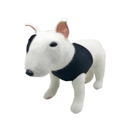 Realistic Bull Terrier Plushie Stuffed Animals Plushie Depot