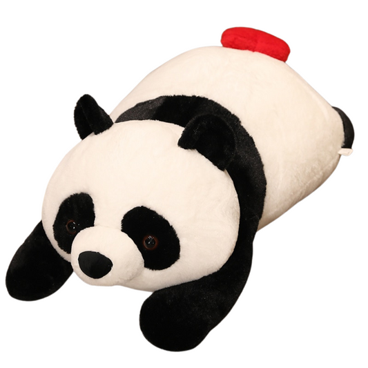 Cute Super Soft Panda Plushie with a Heart Shaped Tail Stuffed Animals Plushie Depot