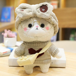 Cho Kawaii Baby Sheep In Various Cute Outfits Plush Toy B 30cm Plushie Depot