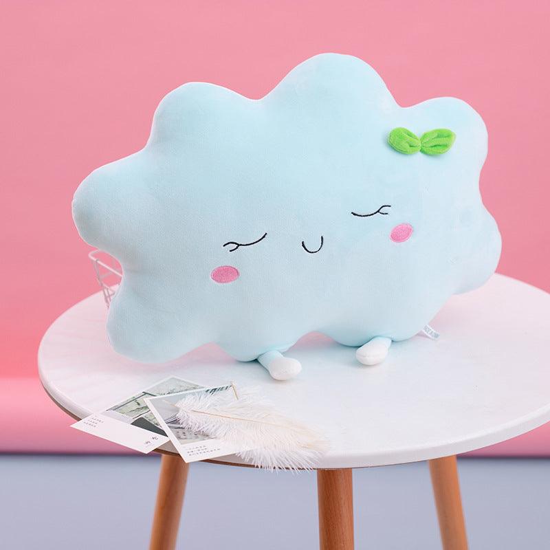 Cute Cartoon Sun and Clouds Plush Toys Blue - Plushie Depot