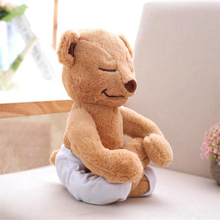 Meditating Yoga Bear Plush Toy Stuffed Animal - Plushie Depot