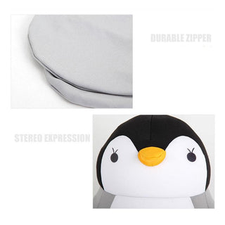 Super Funny & Cool Reversible Penguin U-shaped Travel Neck Pillow Plush Plushie Depot