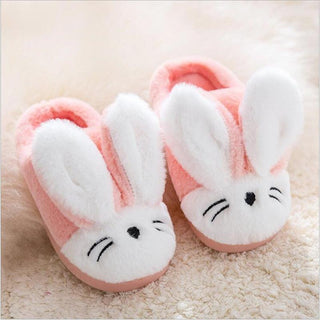 Children's Indoor Cotton Plush Bunny Rabbit Slippers, Warm Plushy Slippers for Kids - Plushie Depot