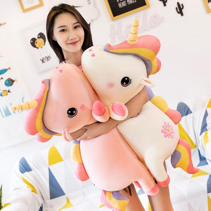 Kawaii Plush Rainbow Unicorn Toy, Giant Stuffed Unicorn Plush for Kids Plushie Depot