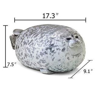 Chubby Blob Seal Stuffed Animal Pillow - Plushie Depot