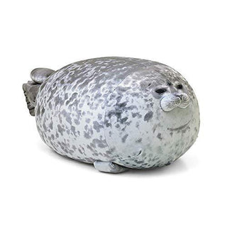 Chubby Blob Seal Stuffed Animal Pillow - Plushie Depot