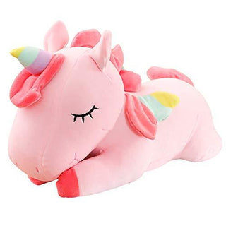 Unicorn Plush Pillow – Stuffed Unicorn Plush Pillow for Kids – Cute Unicorn Plush – Soft and Comfortable Unicorn Plush – Safe for Kids – Perfect Present for Kids – Pink 12 inches - Plushie Depot
