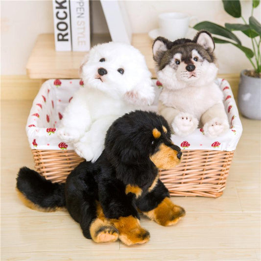 Realistic Dog And Wolf Plush Toys Stuffed Toys Plushie Depot