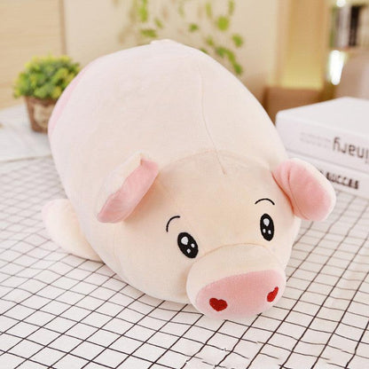 Tubby Pig Soft Stuffed Plush Pillow Toy Light Pink Plushie Depot