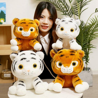 Cute Giant Eyed Tiger Stuffed Animals Plushie Depot
