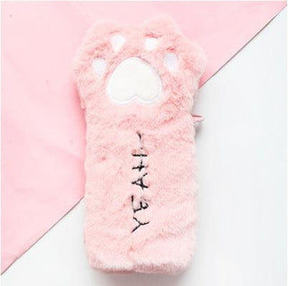 Cute Cat's Paw Plush Bag Pink Bags - Plushie Depot