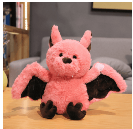 Bat doll plush toy Pink Stuffed Animals Plushie Depot