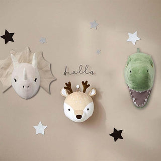 Room Decoration Dinosaurs & Animal Heads Wall Decor Stuffed Plush Toys Plushie Depot