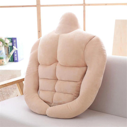 Funny Muscle plush pillow White Plushie Depot