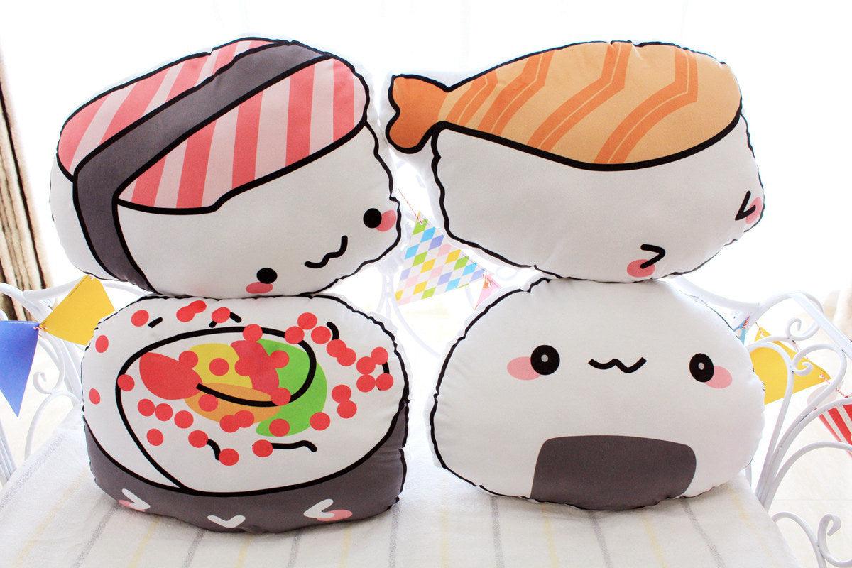 Cute Sushi Salmon Rice Ball Plush Toys Plushie Depot