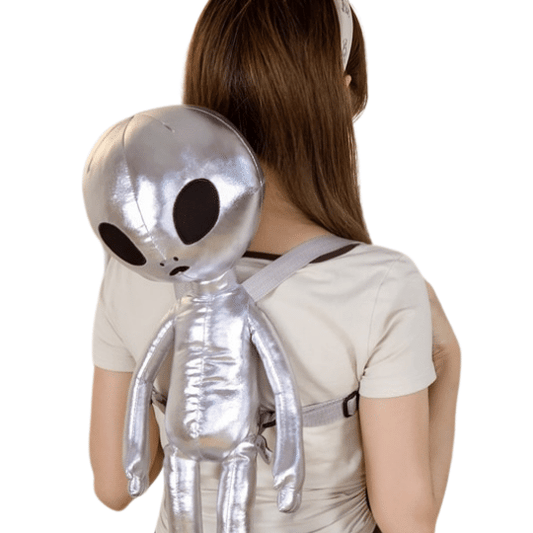 Metallic Alien Plush Backpacks Bags - Plushie Depot