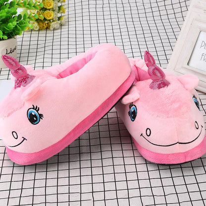 Cute Unicorn Slippers Slippers Plushie Depot