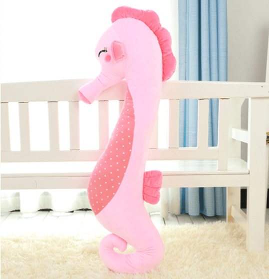 Giant Seahorse Plush Stuffed Animal Pink Plushie Depot