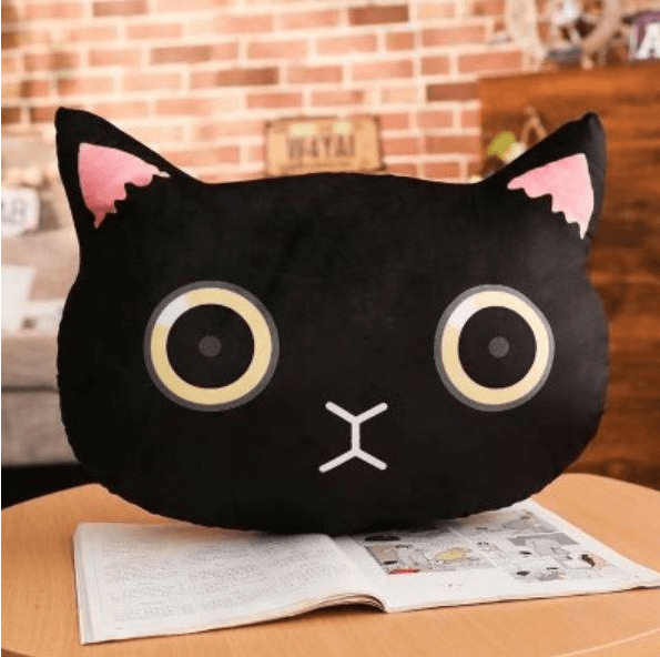Cute cartoon cat pillow plush toy 4 style 45×30cm Plushie Depot
