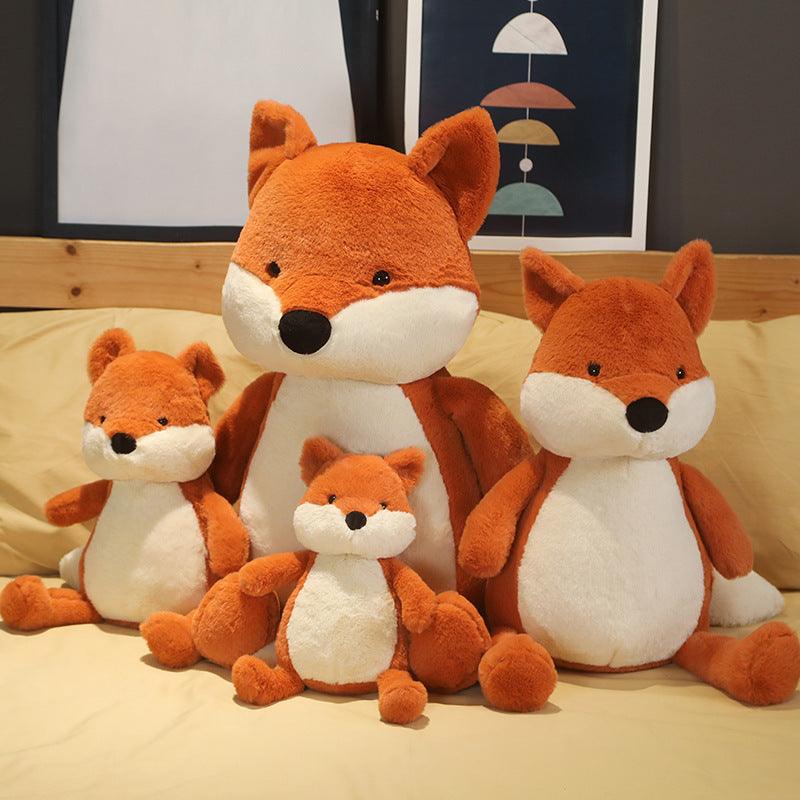 14" - 27.5" Classic Red Fox Plush Toy, Stuffed Animal Fox Brown Stuffed Animals Plushie Depot