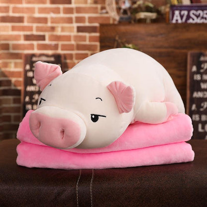 Pink pig plush toy Rice white blind Plushie Depot