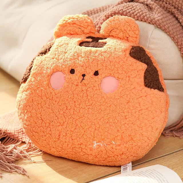 Kawaii Round Cartoon Animal Pillow Plushies 15" Tiger Stuffed Animals Plushie Depot