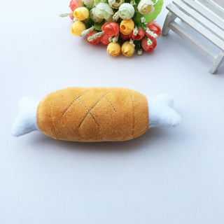 Super Cute and Funny Pet Plush Toy Meat and Bones Plushie Depot