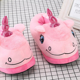 Cute Unicorn Slippers Slippers - Plushie Depot