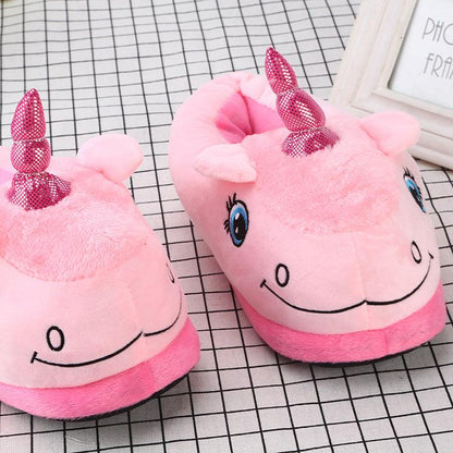 Cute Unicorn Slippers Slippers Plushie Depot