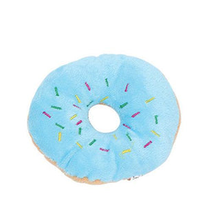 Funny Donut plush pet toy Blue Plushie Depot