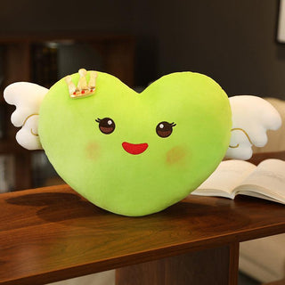 Angel Wings Love Pillow Cushion Plush Toy Grass Green A - Plushie Depot