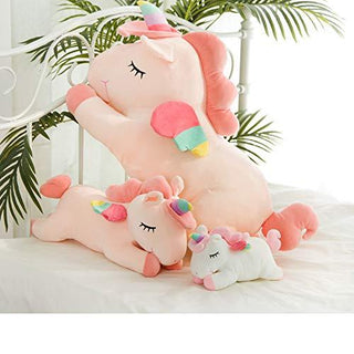 Unicorn Plush Pillow – Stuffed Unicorn Plush Pillow for Kids – Cute Unicorn Plush – Soft and Comfortable Unicorn Plush – Safe for Kids – Perfect Present for Kids – Pink 12 inches Stuffed Animals - Plushie Depot