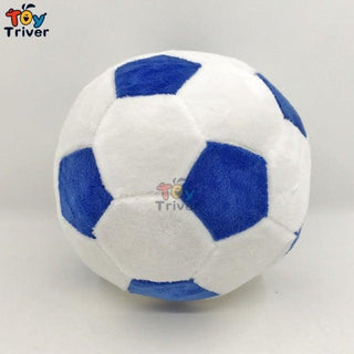 Mini Football Soccer Ball Plush Toys blue